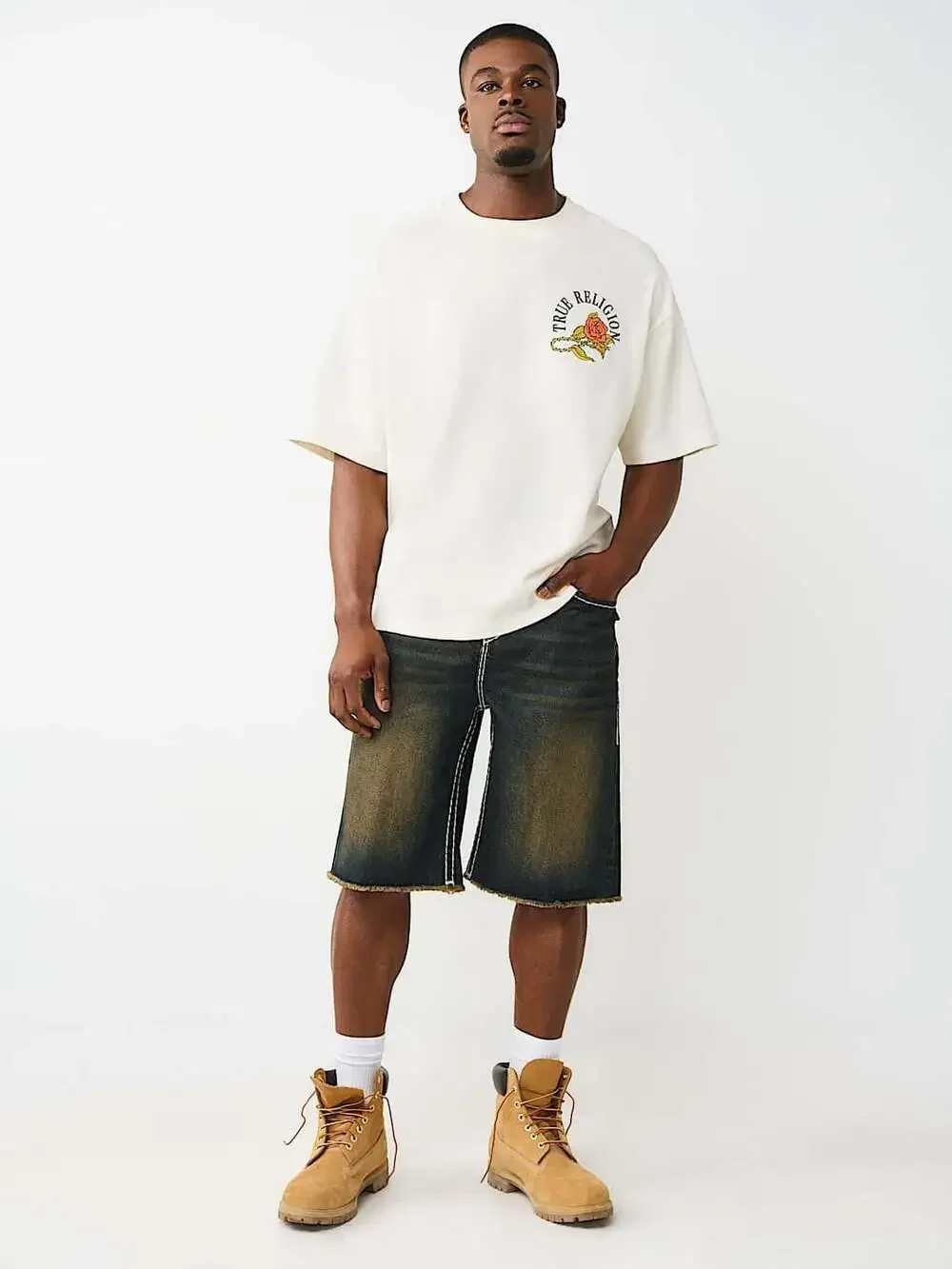 True Religion Floral Snake Heavyweight Oversized Tee